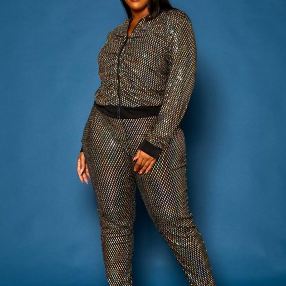 AS. Glitz 2 PC Jogger Set - Picture 3 of 3